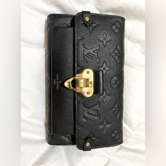 Handbags - Louis Vuitton Vavin Chain Wallet Monogram Empreinte Leather Black